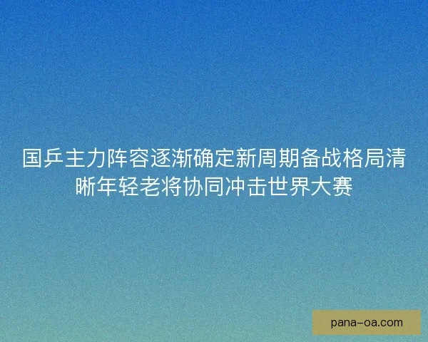 国乒主力阵容逐渐确定新周期备战格局清晰年轻老将协同冲击世界大赛